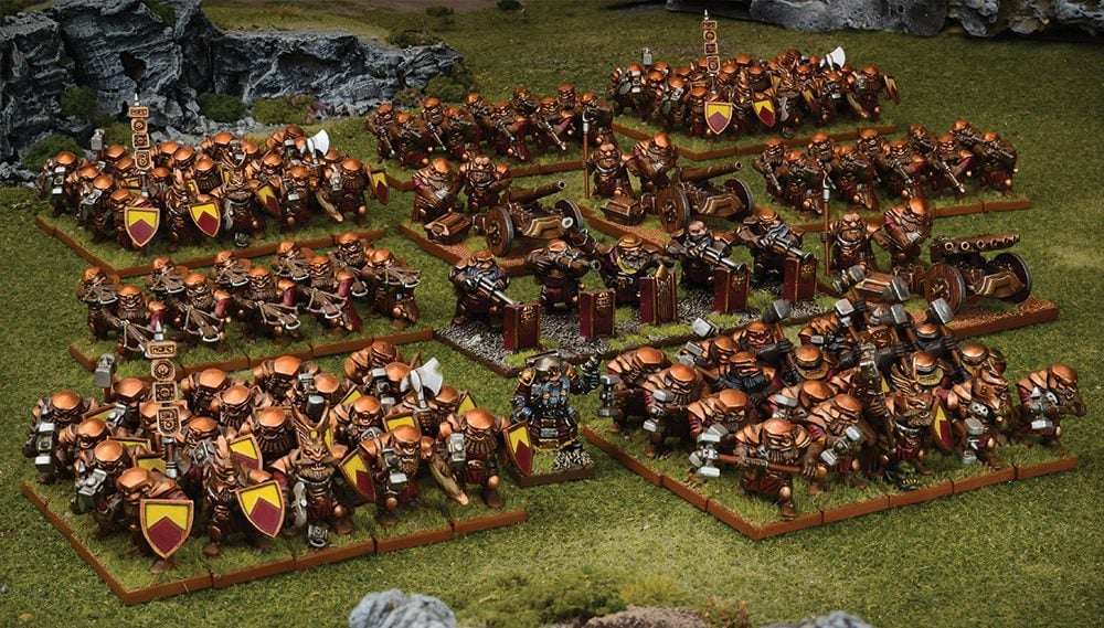 dwarf mega army painted models