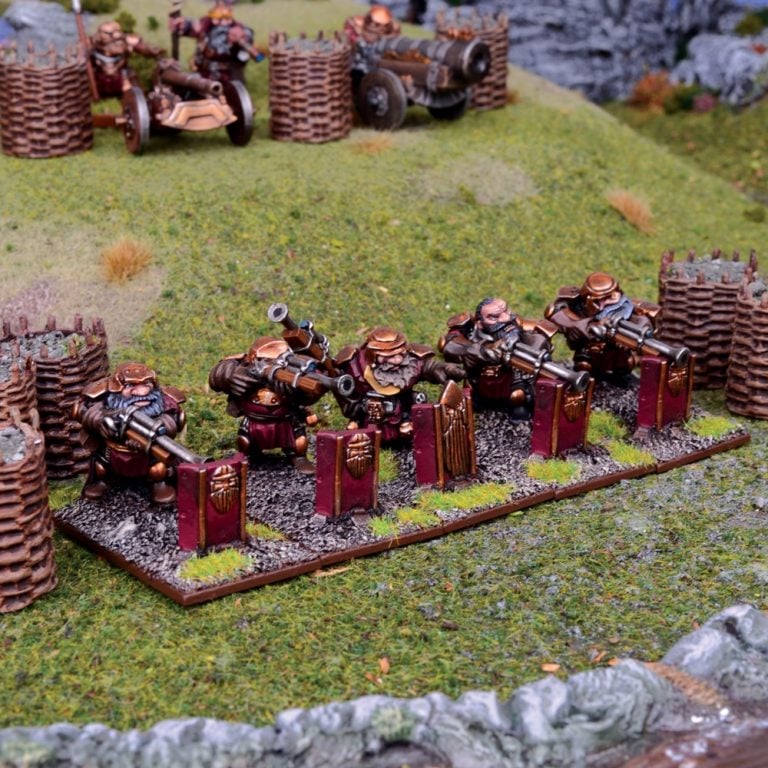 dwarf sharp shooters painted models