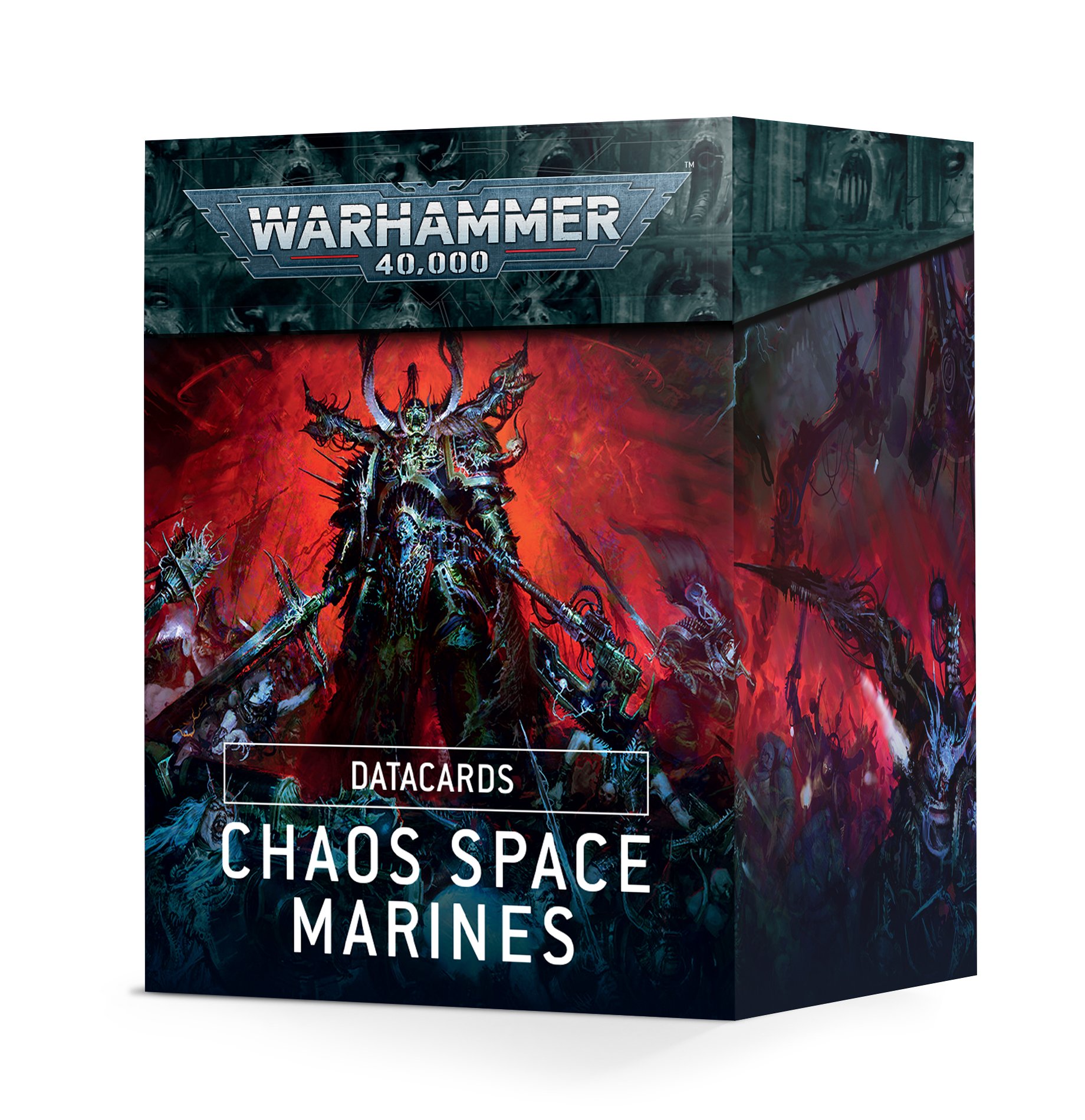 chaos space marines data cards box