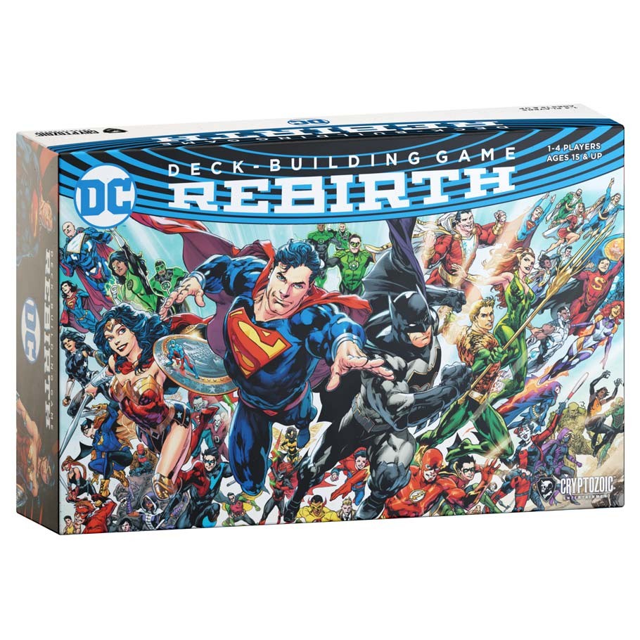 dc deck building rebirth front of box