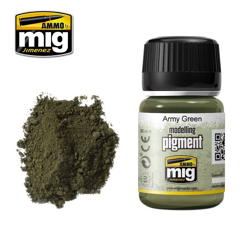 moss green pigment pot