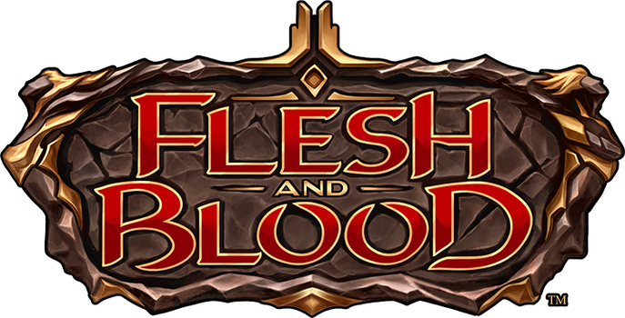 flesh and blood logo with black outline
