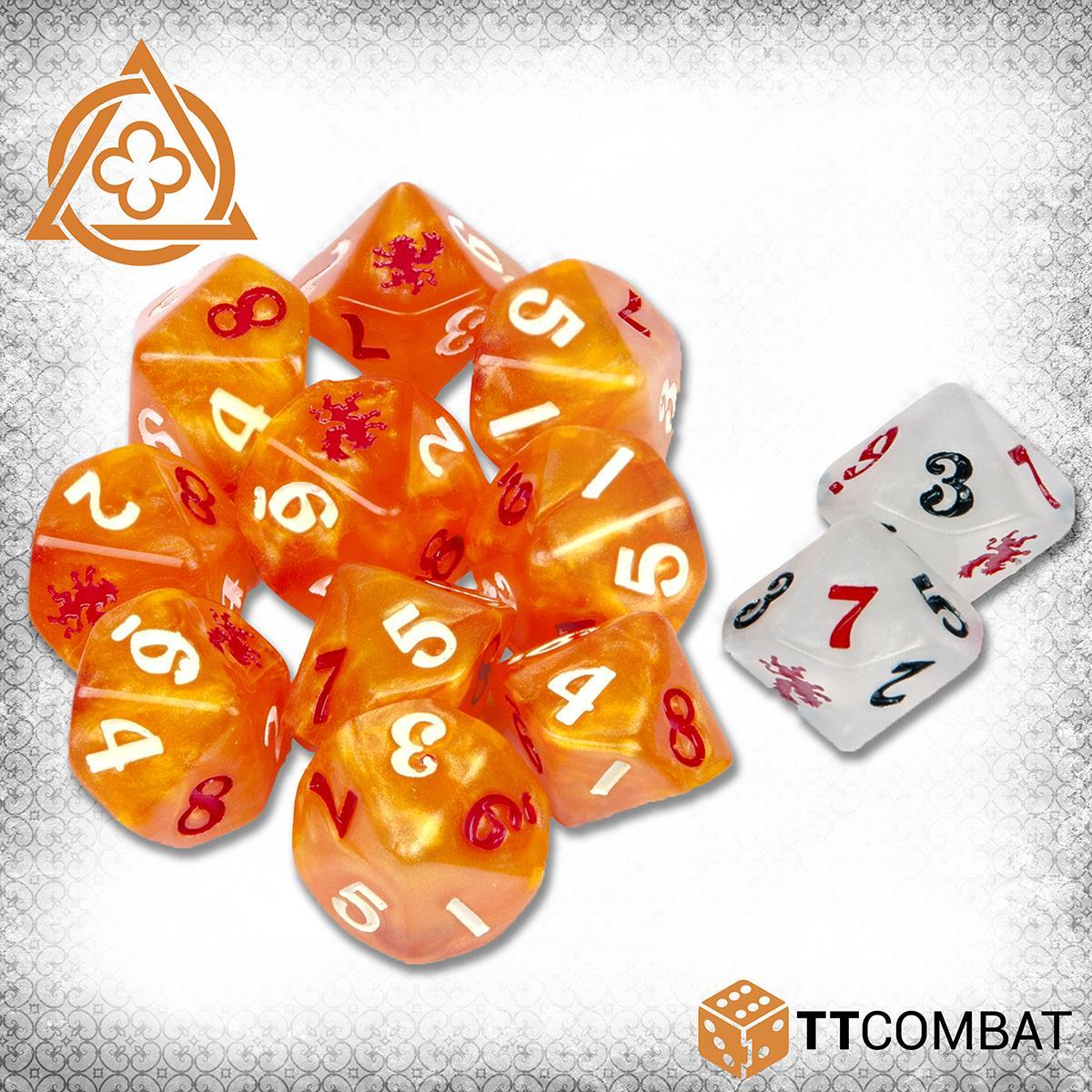Pile of gifted dice