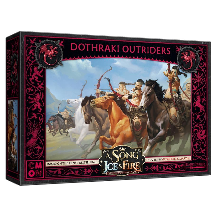 Targaryen Dothraki Outriders Front of Box