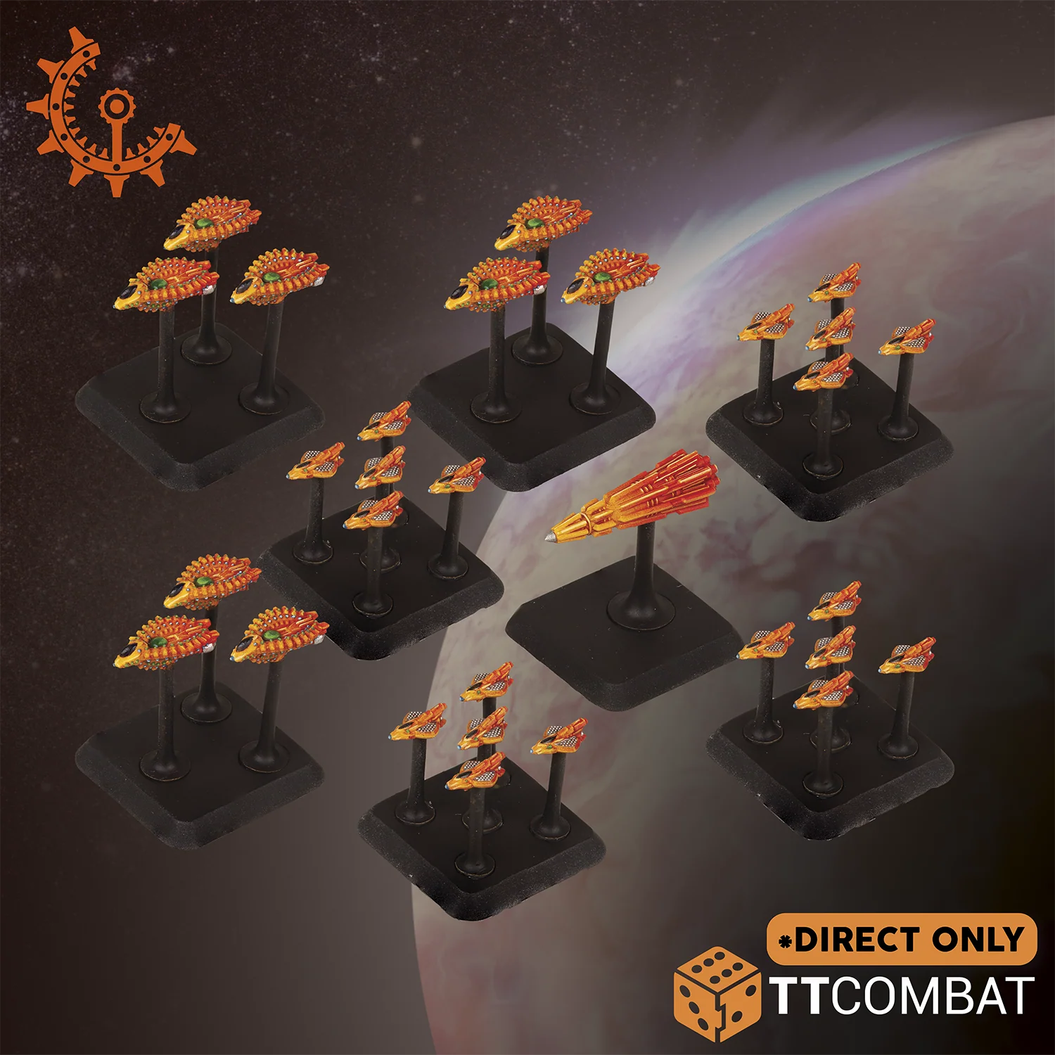eight bases of painted shaltari launch assets