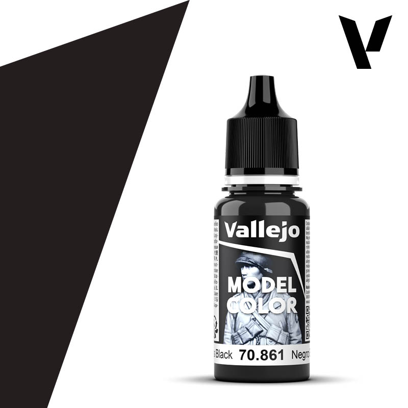 eighteen milliliter bottle of black paint