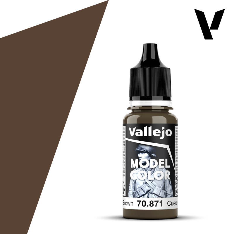 eighteen milliliter bottle of dark brown paint