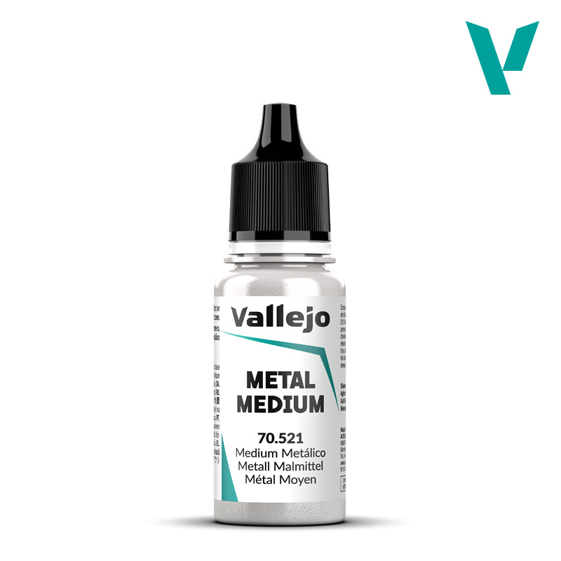eighteen milliliter bottle of shiny metallic medium