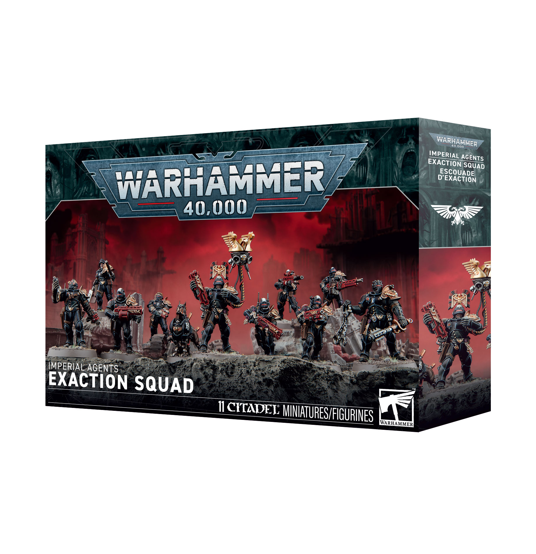 exaction squad front of box