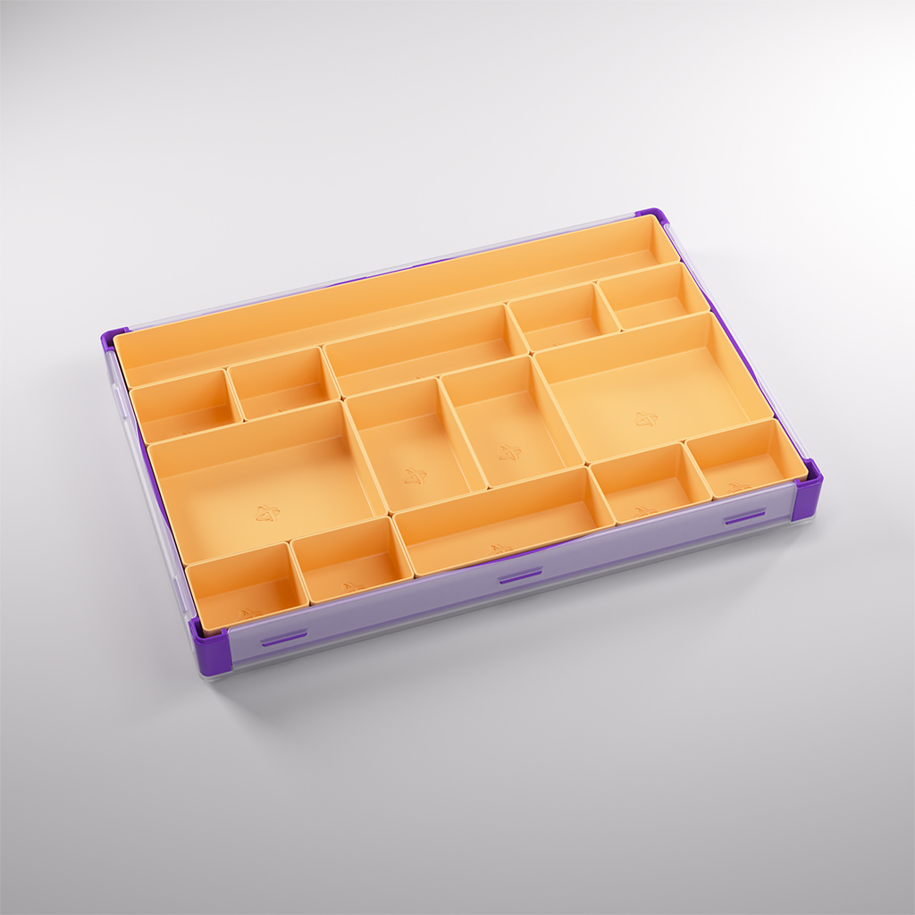 extra large purple token silo with orange trays