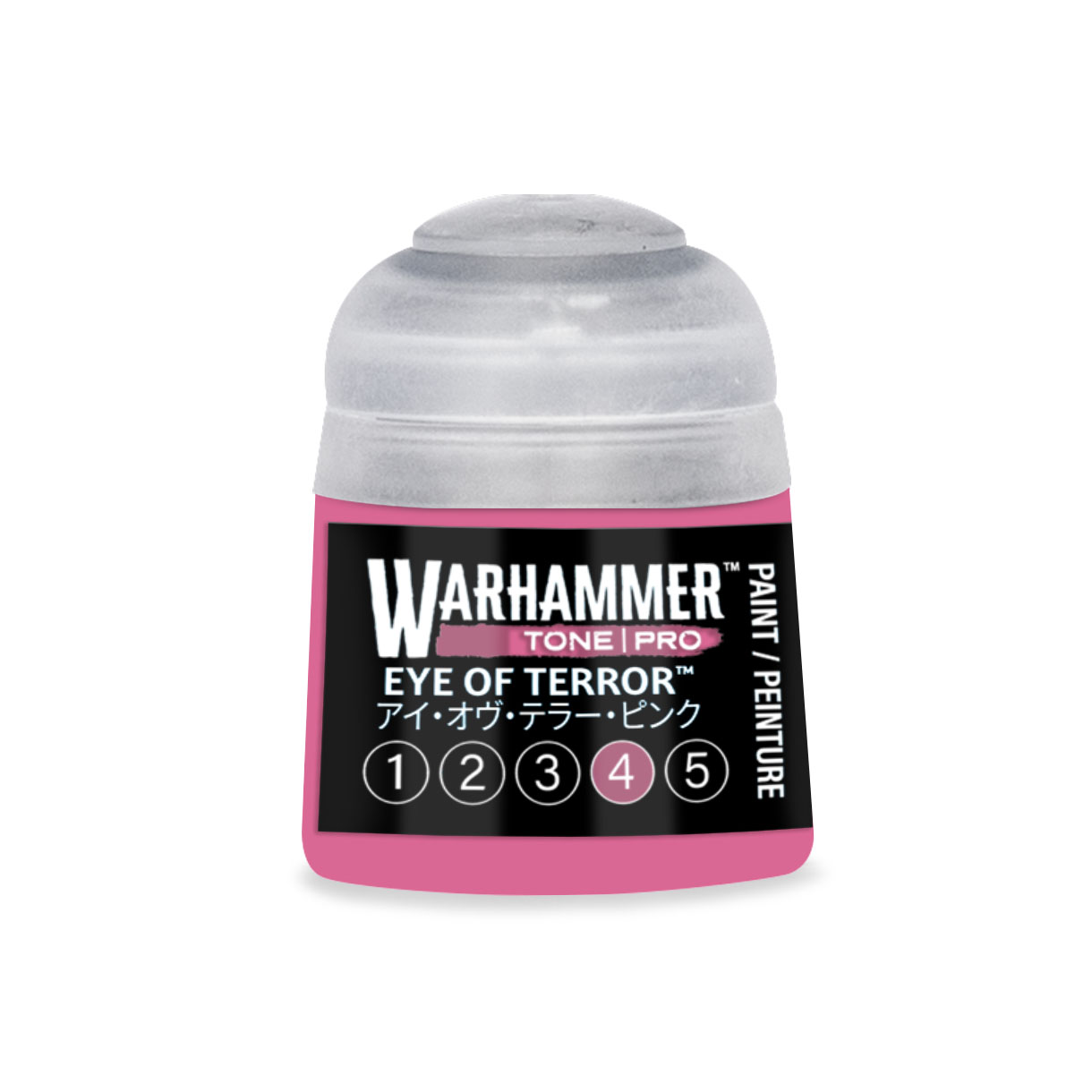 pot of warm pink paint