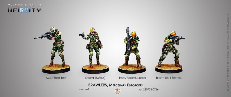 Brawlers Mercenary Enforcers Models