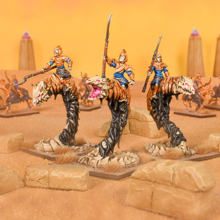 sand born worm riders painted models