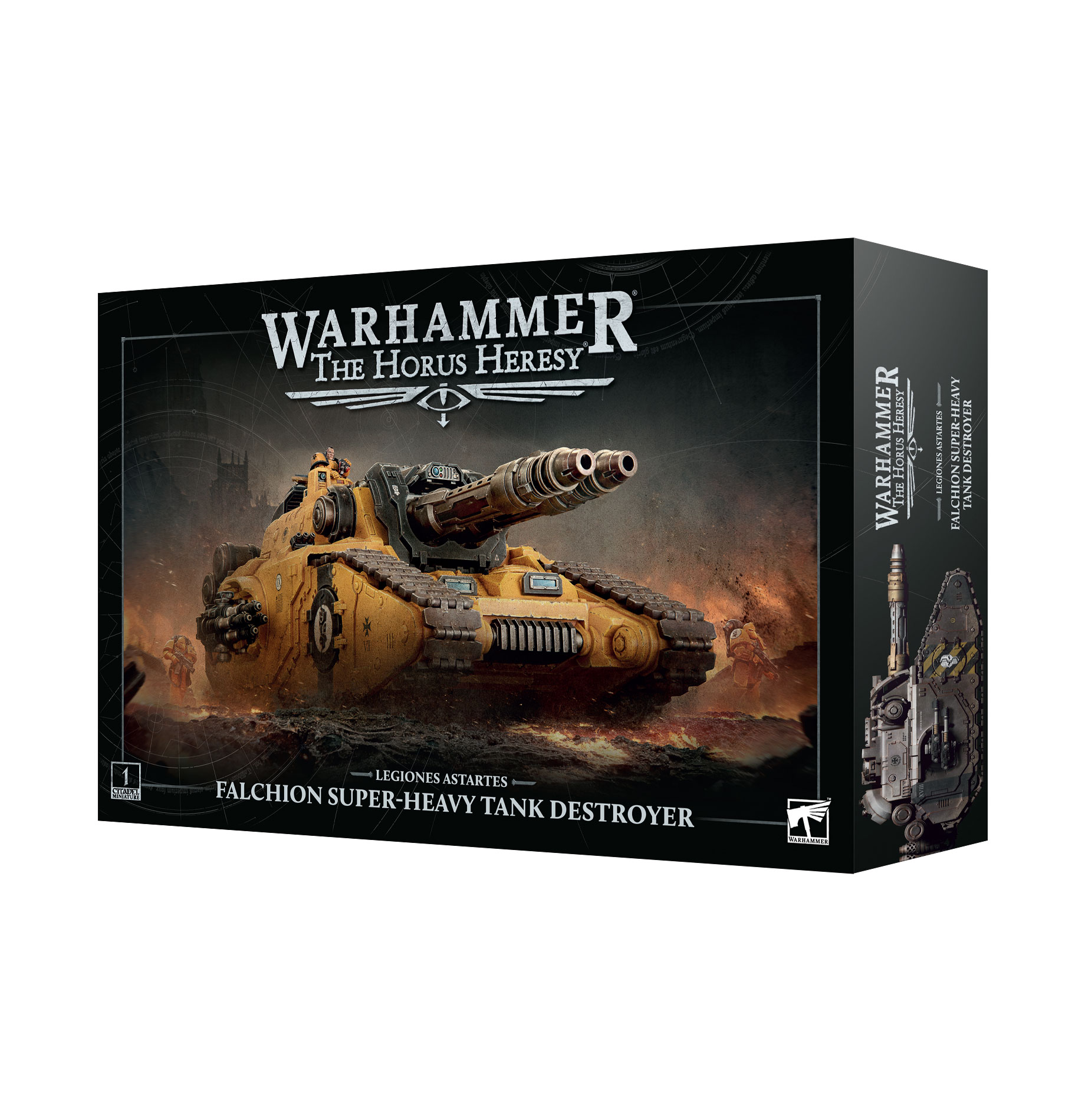 falchion tank destroyer front of box