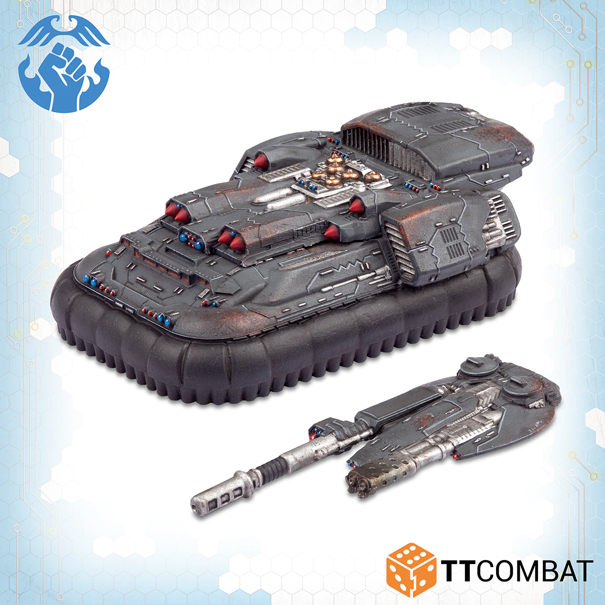 hover craft painted model