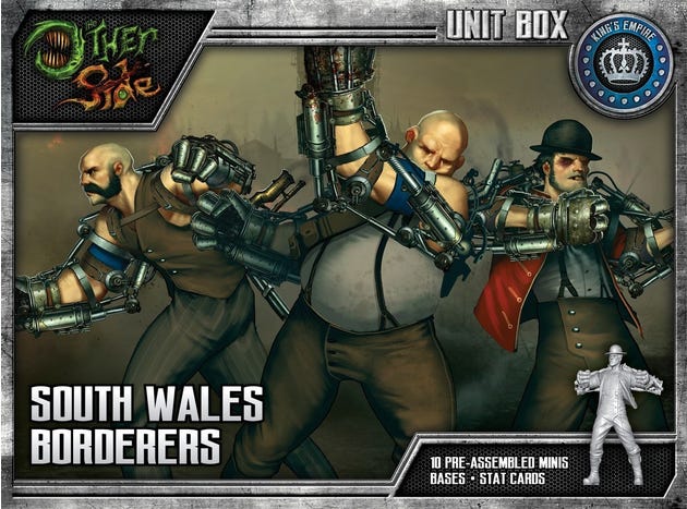 south wales borderers front of box
