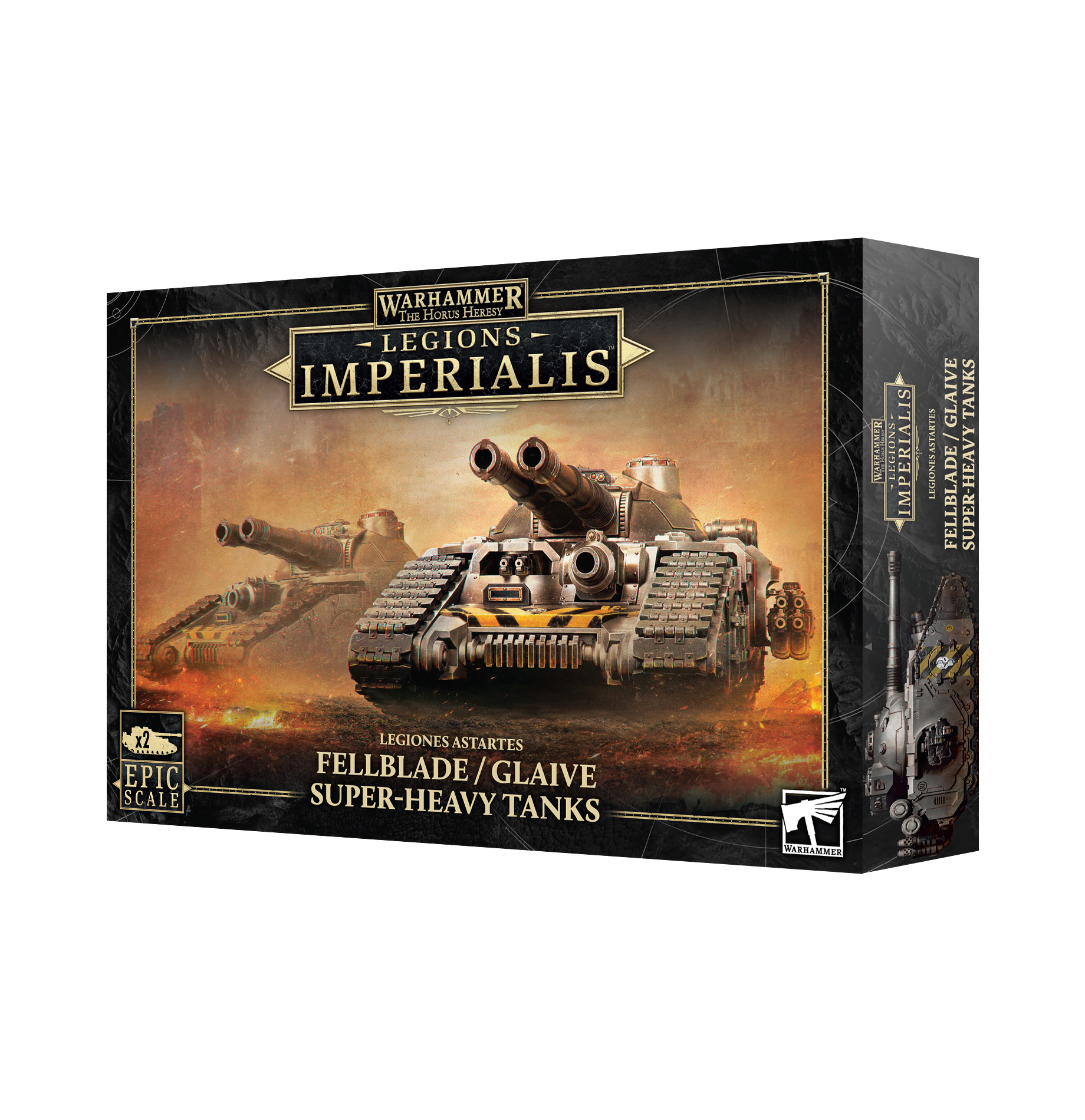 fell blade super heavy tank front of box