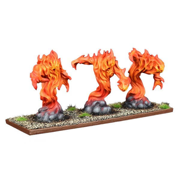 fire elementals painted models