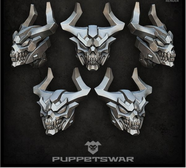five demonic heads