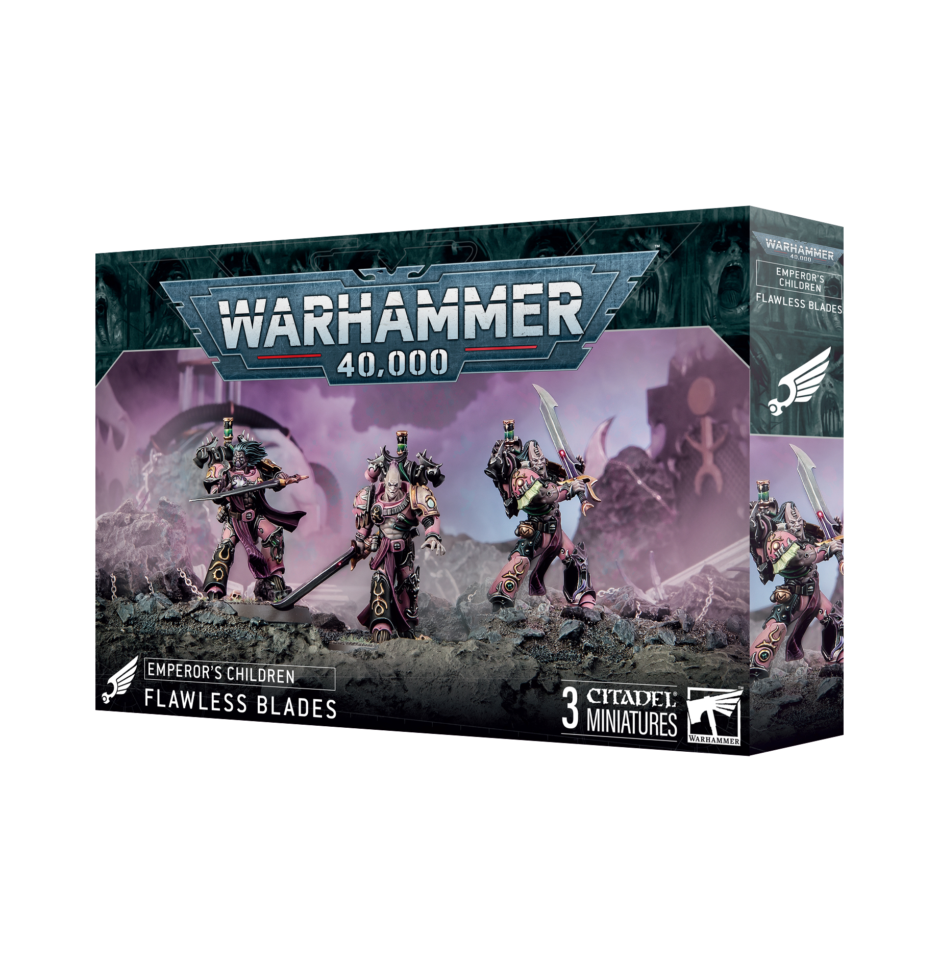 Warhammer 40K Games Workshop Emperors Children Flawless Blades A Head A