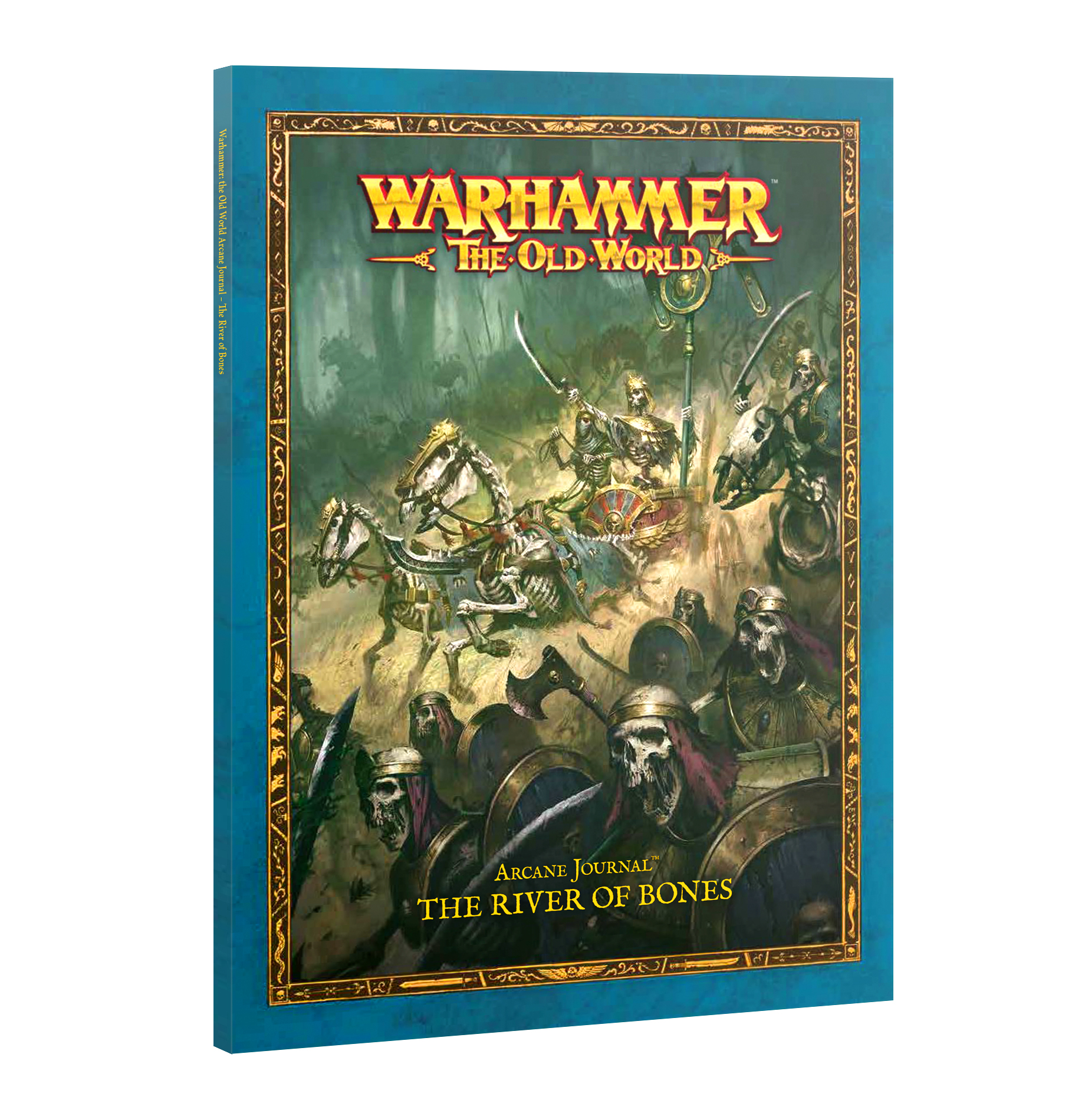 front book cover featuring skeleton army