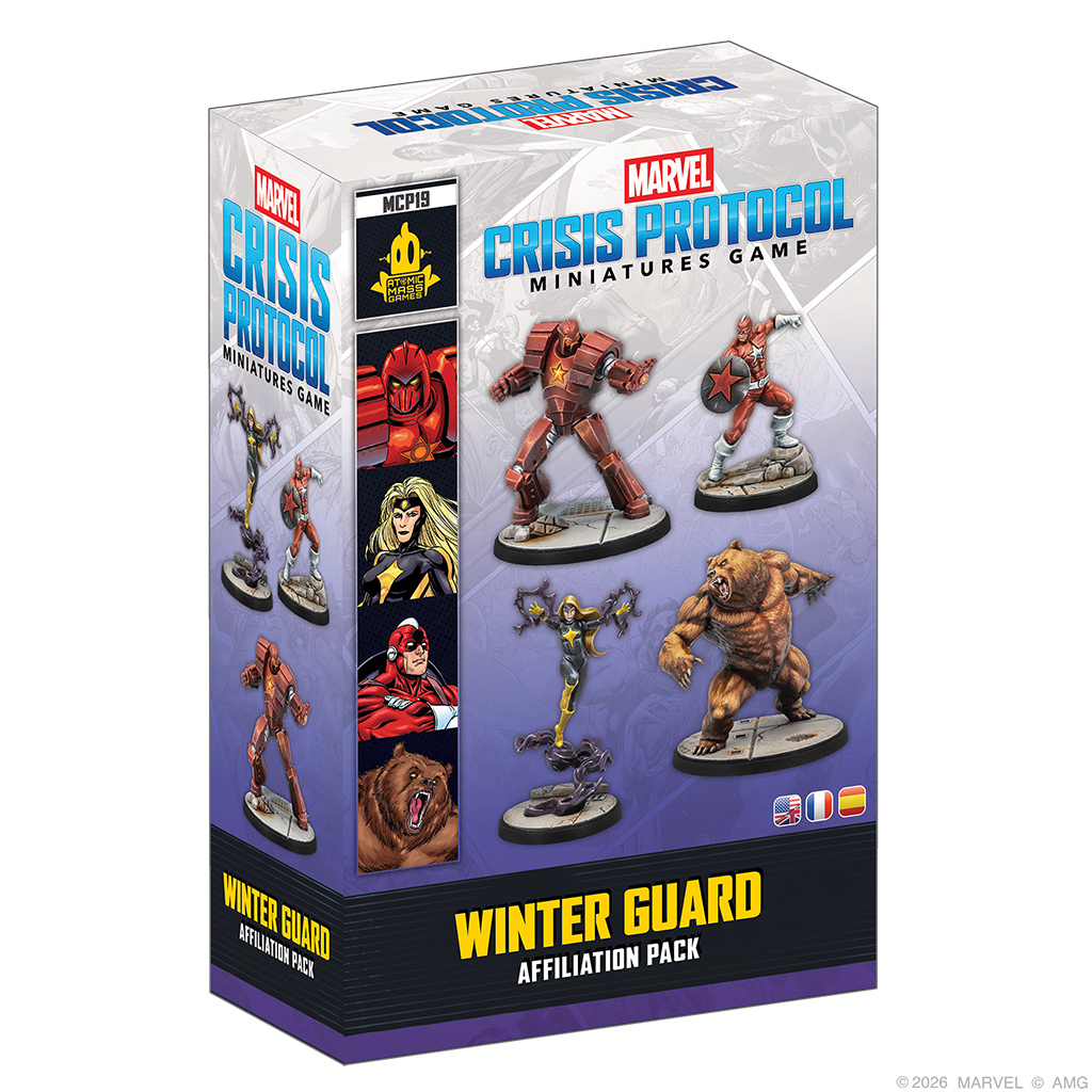 front of box featuring crimson dynamo, red guardian, dark star, and ursa major