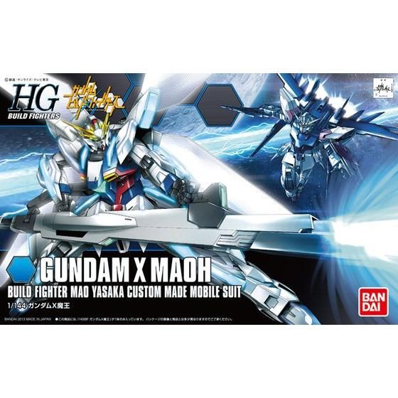 front of box featuring red blue red and white gundam with giant railgun