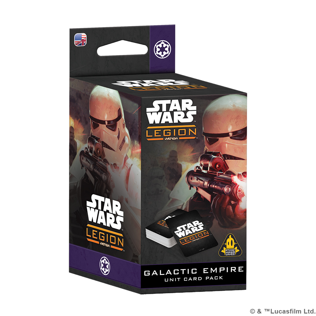 galactic empire card pack box featuring storm trooper