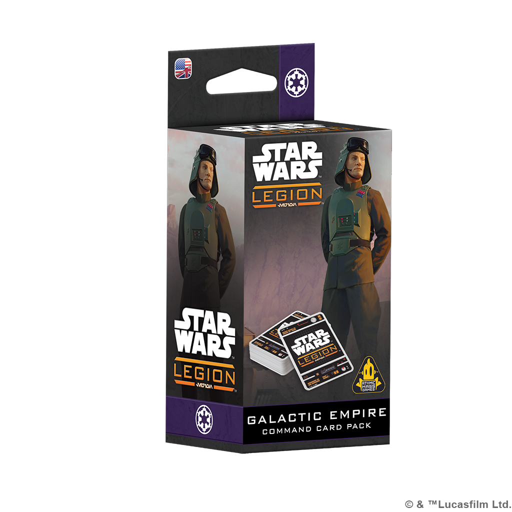 galactic empire command card pack box featuring imperial officer