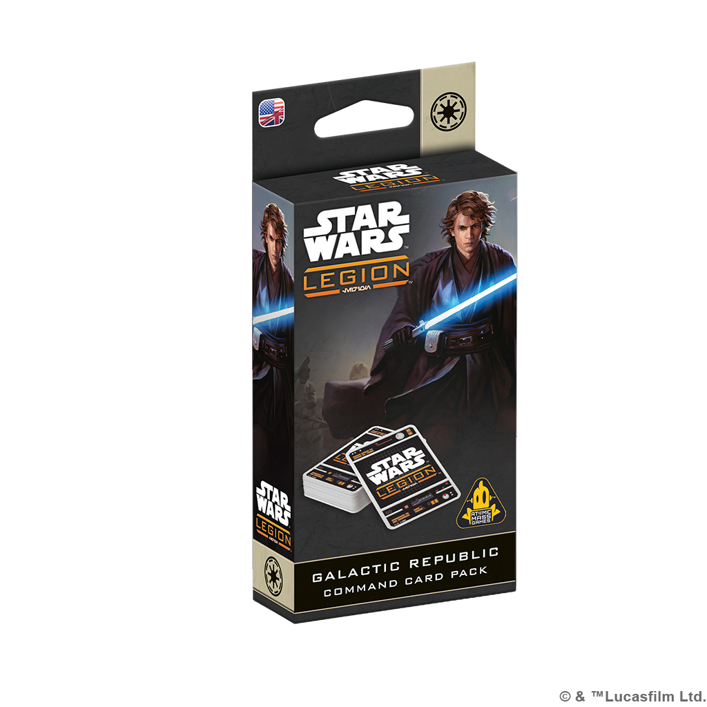 galactic republic command card pack featuring anakin skywalker