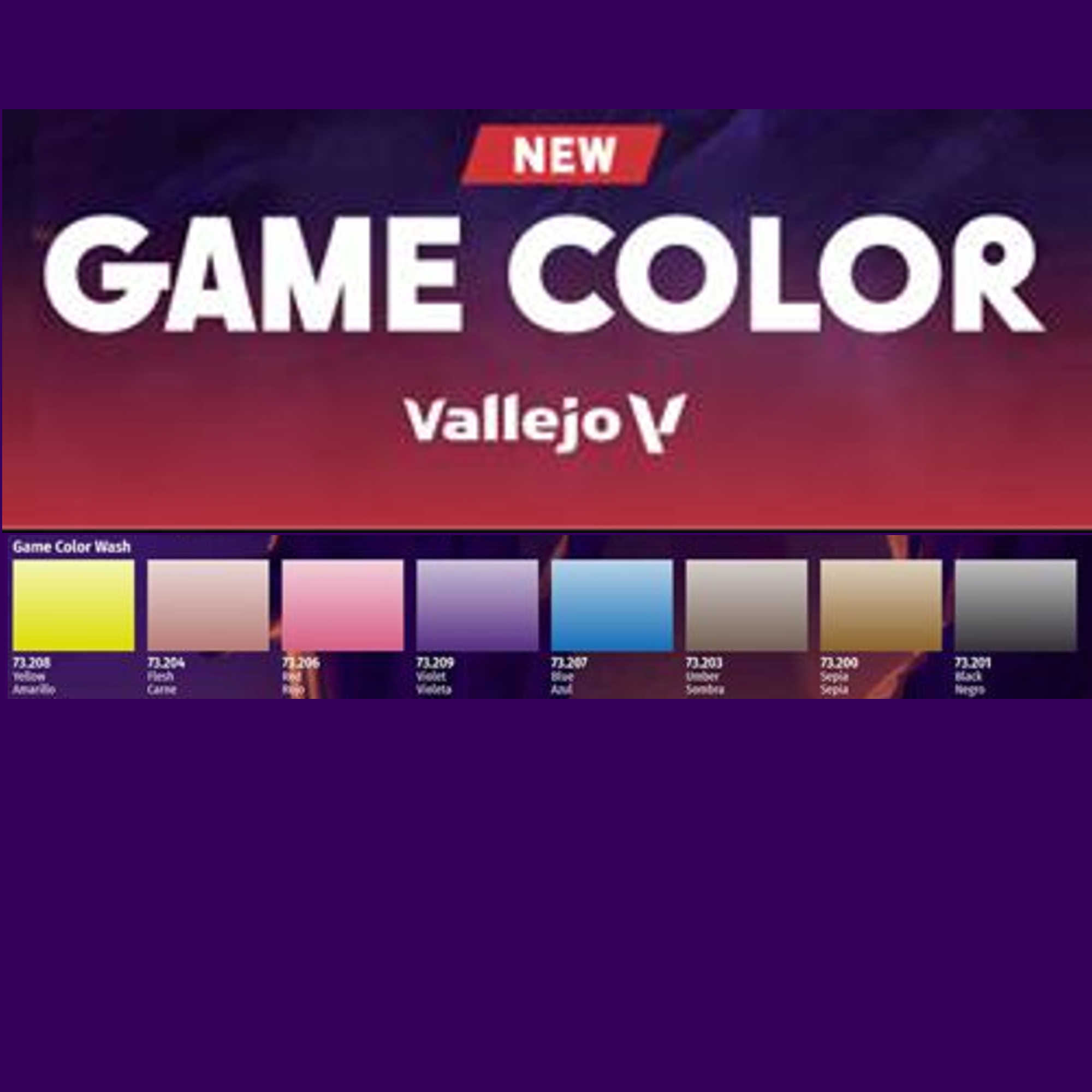 game color wash palette