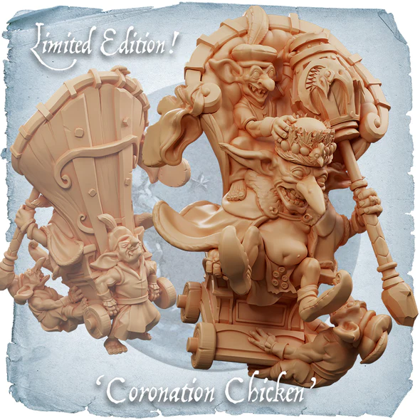 goblin king coronation chicken model render