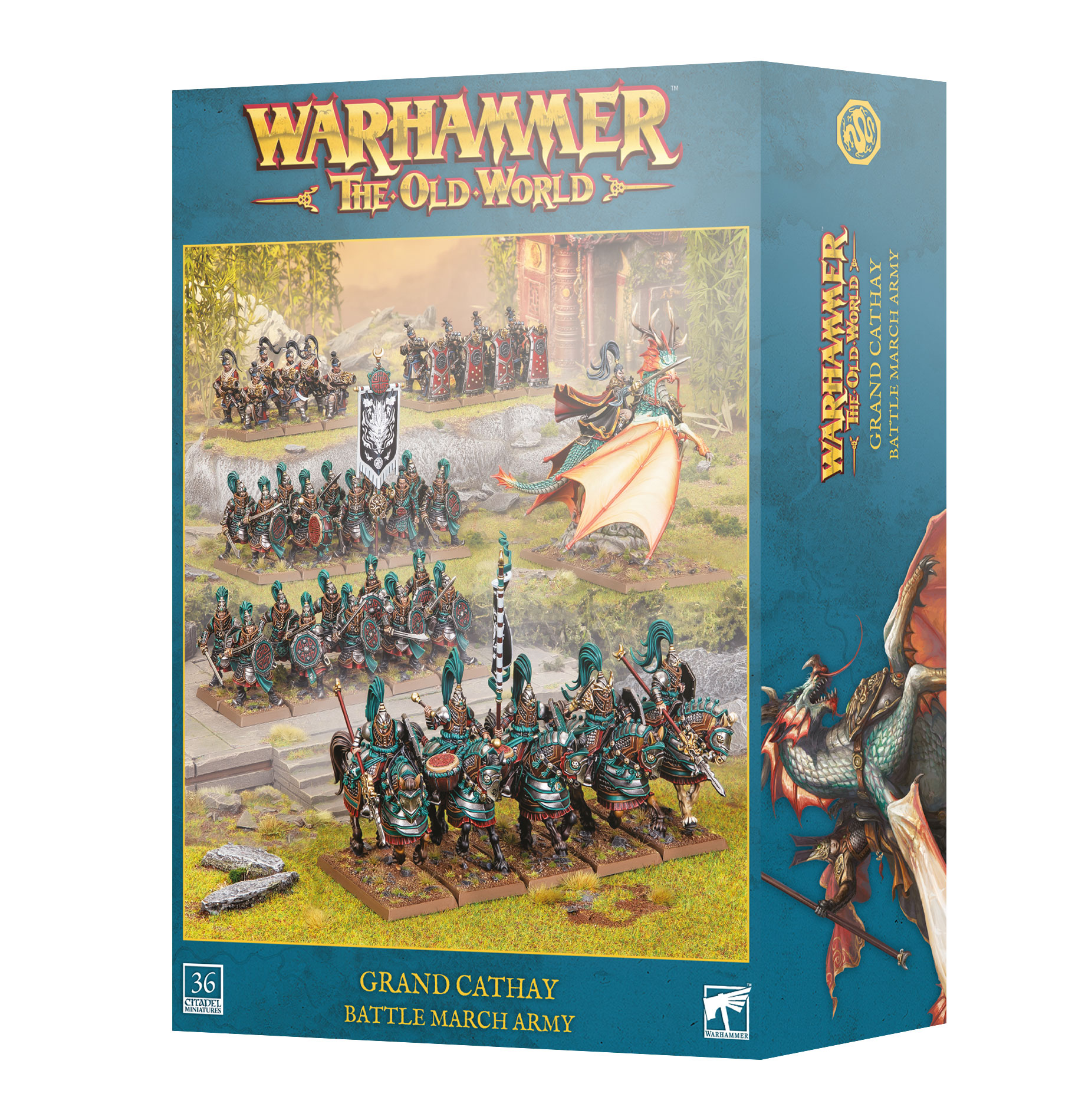 grand cathay army front of box