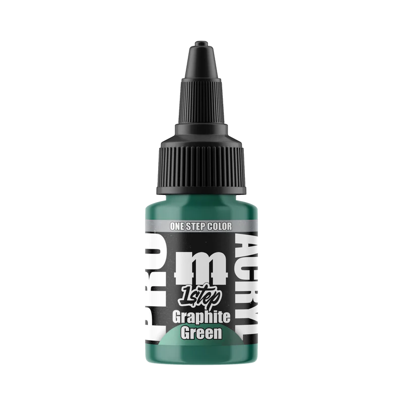 graphite green paint bottle