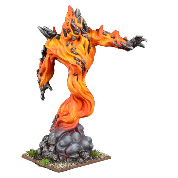 greater fire elemental painted model