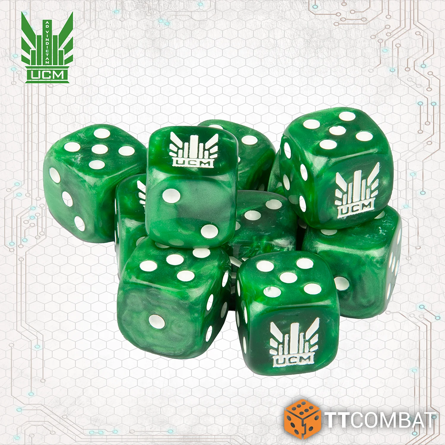 green u c m dice
