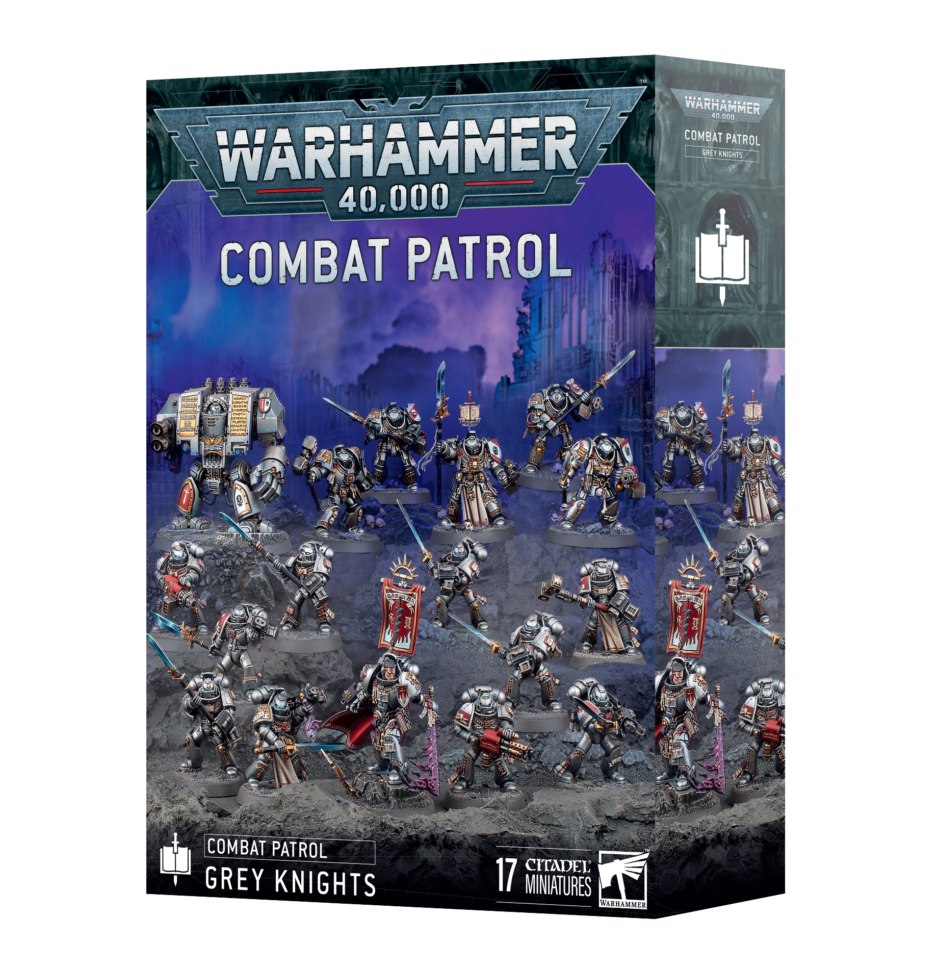 grey knights combat patrol front of box