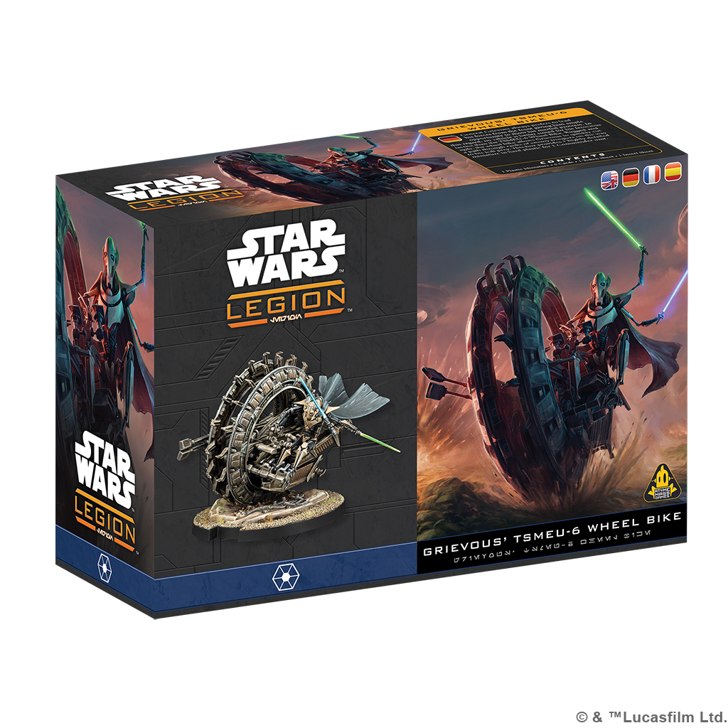 grievous' tsmeu 6 wheel bike box with art of grievous and image of painted vehicle