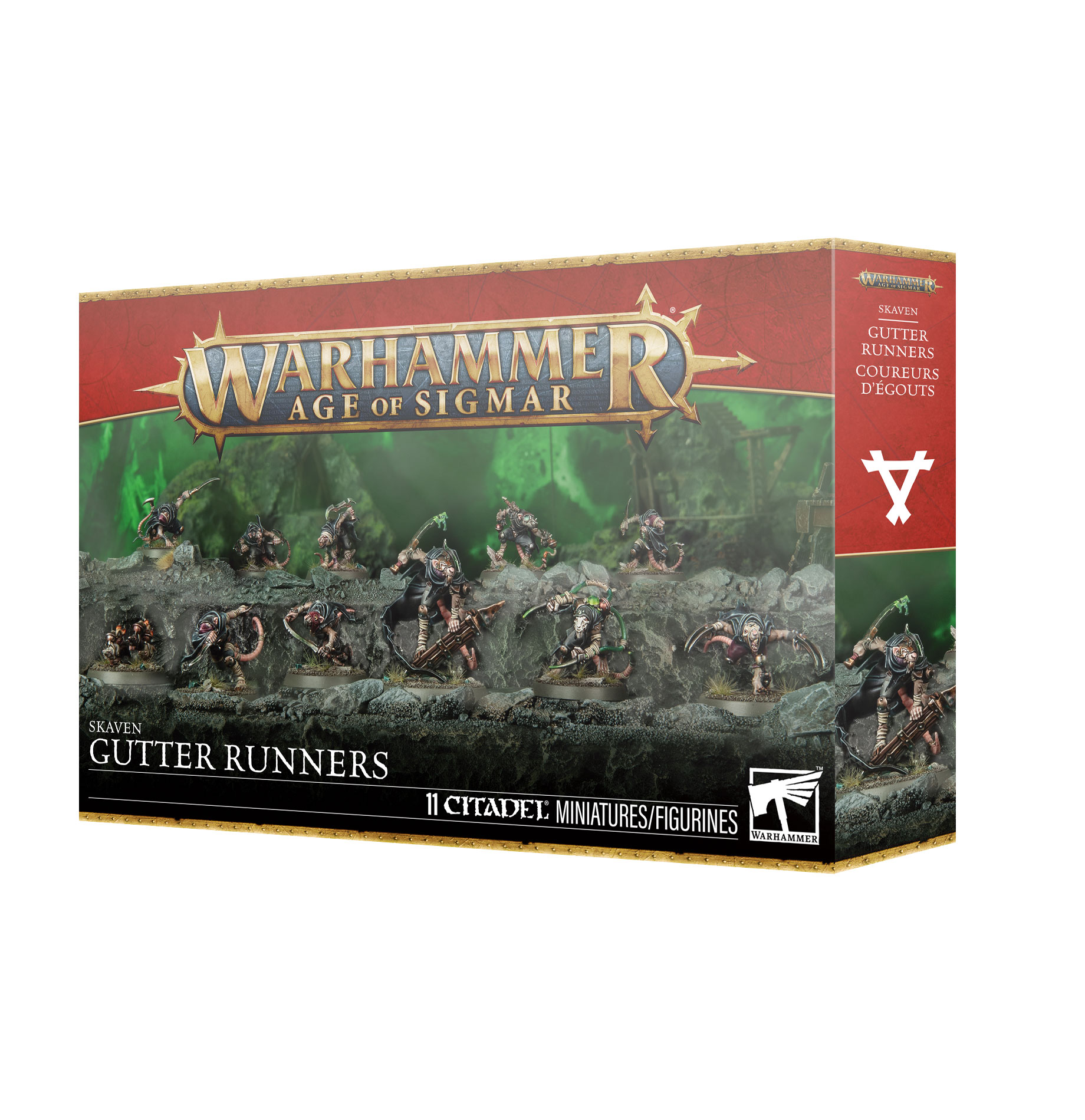 gutter runners front of box