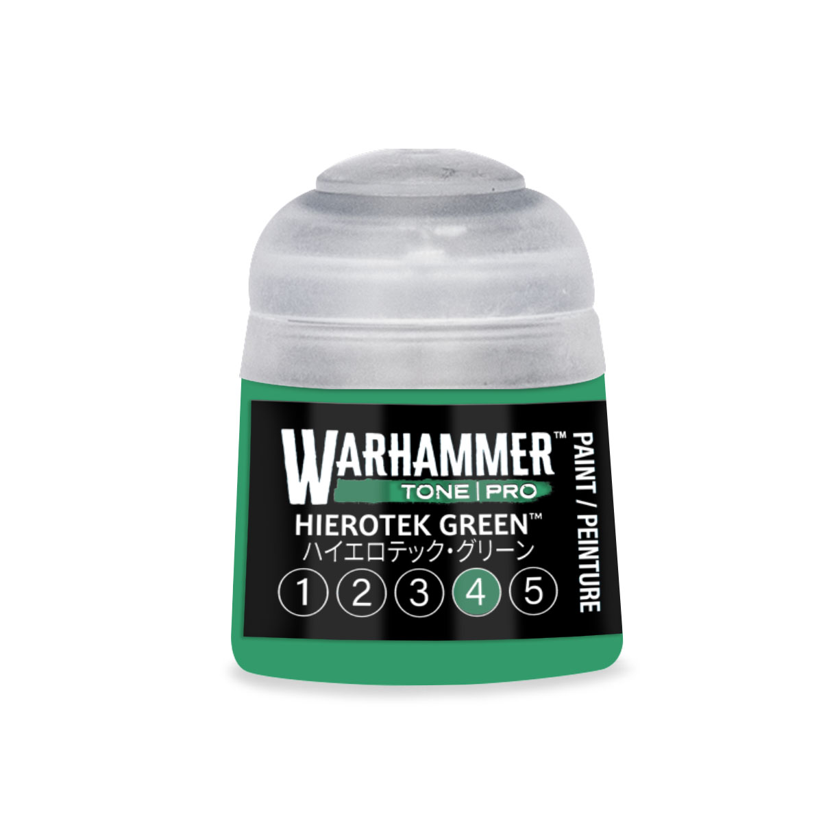 pot of vibrant cool green paint