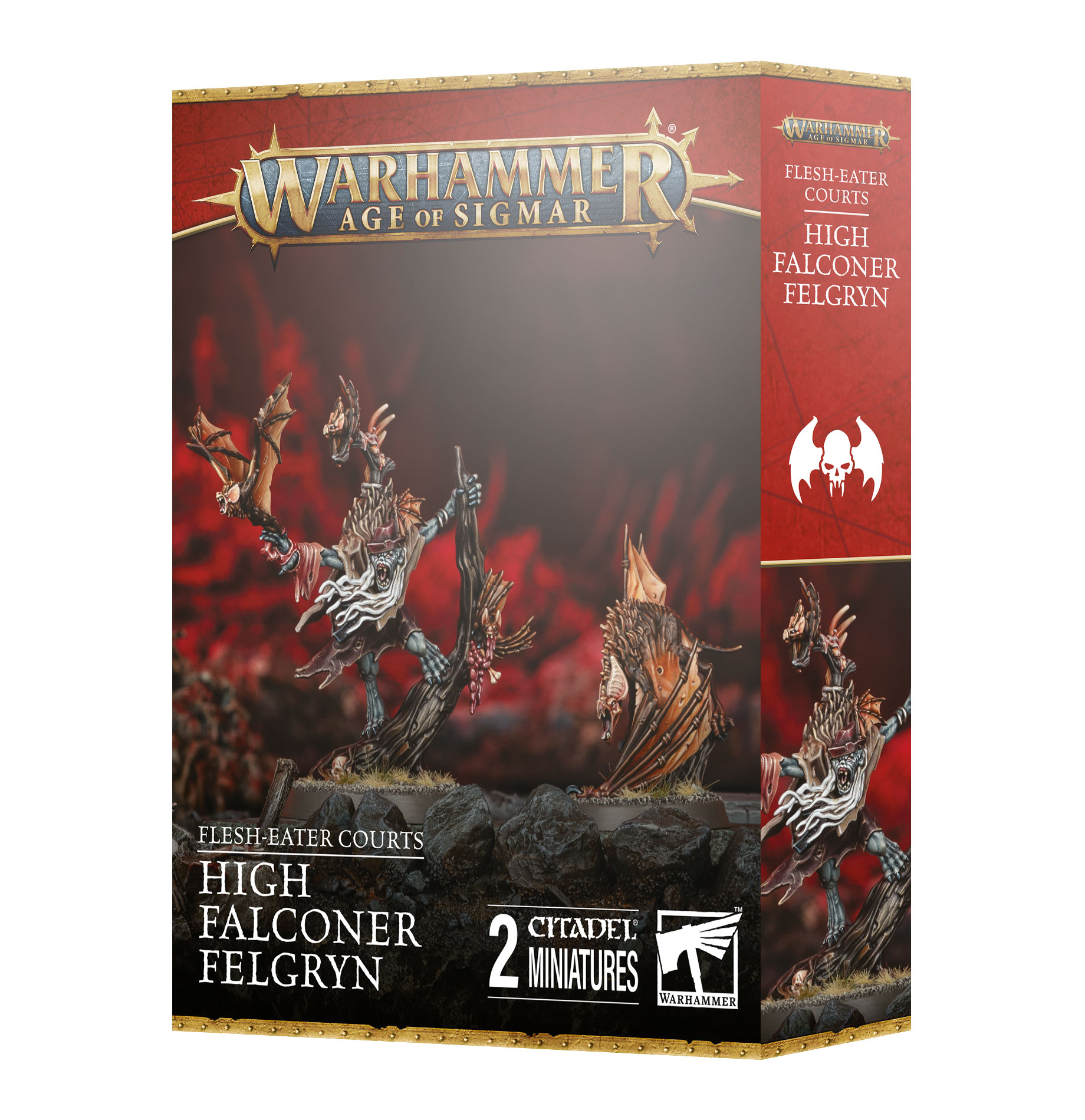 high falconer felgryn front of box