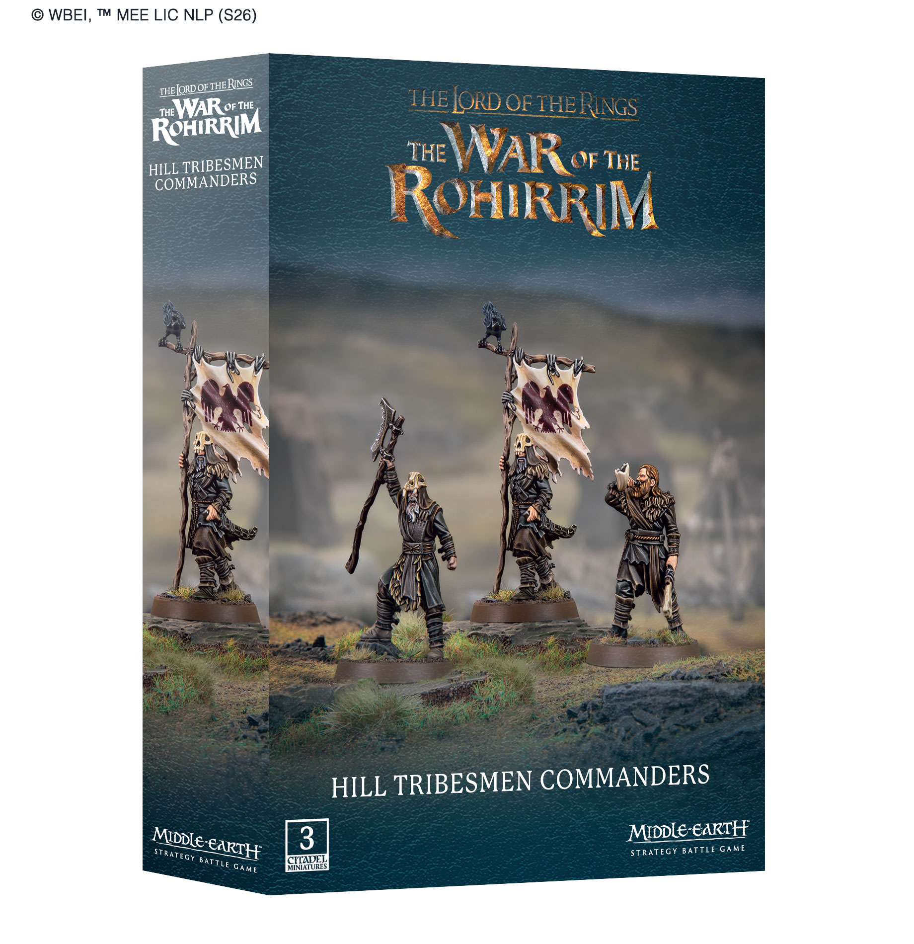 hill tribesmen commanders front of box