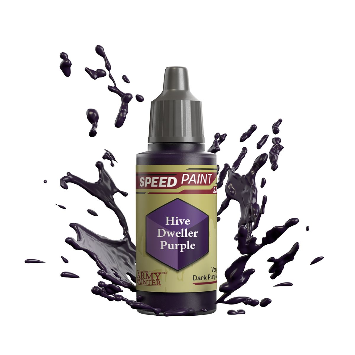 hive dweller purple paint bottle