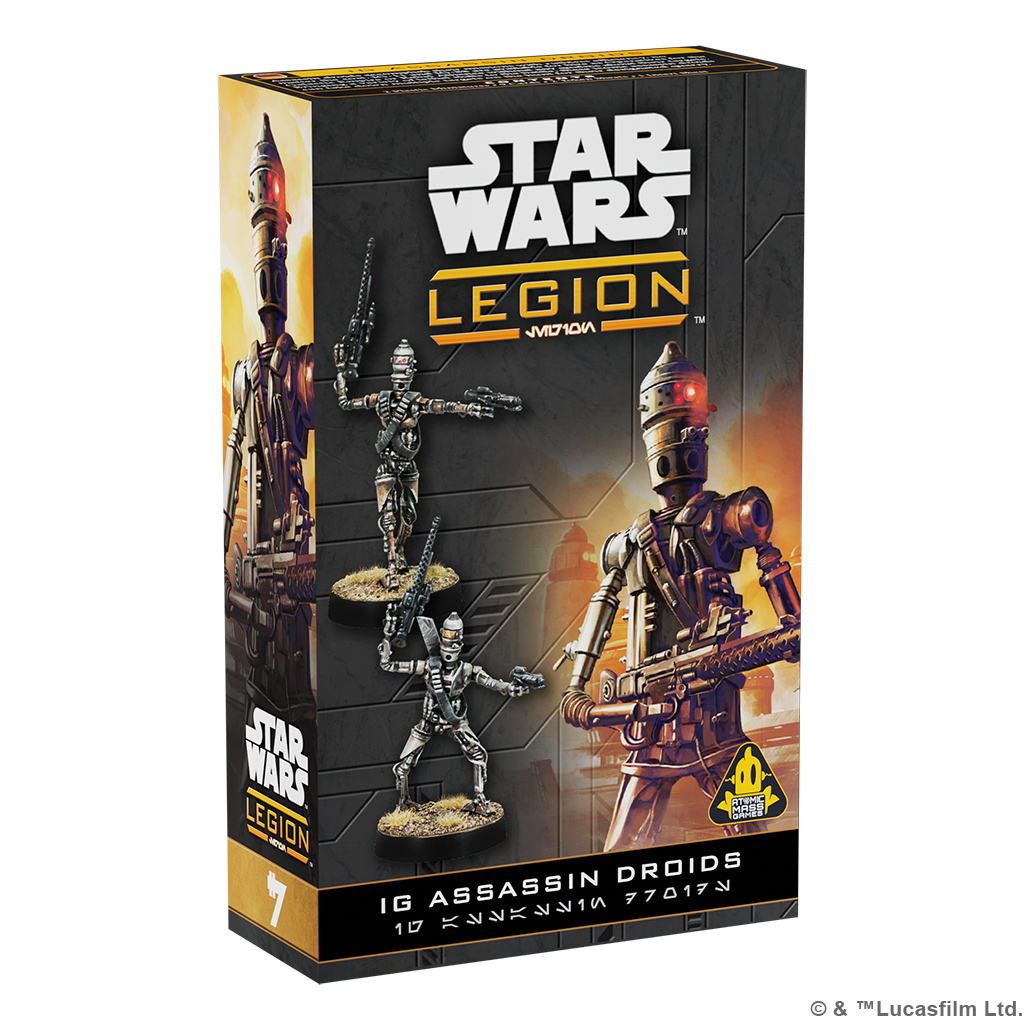 i g assassin droid front of box