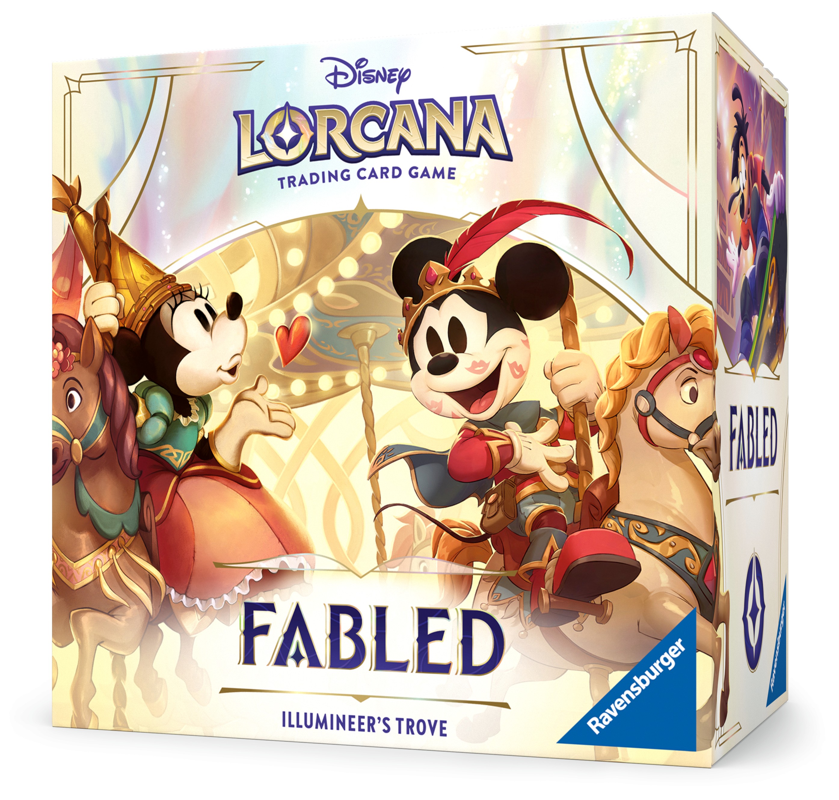 illumineer's trove featuring mickey and minnie on a carousel