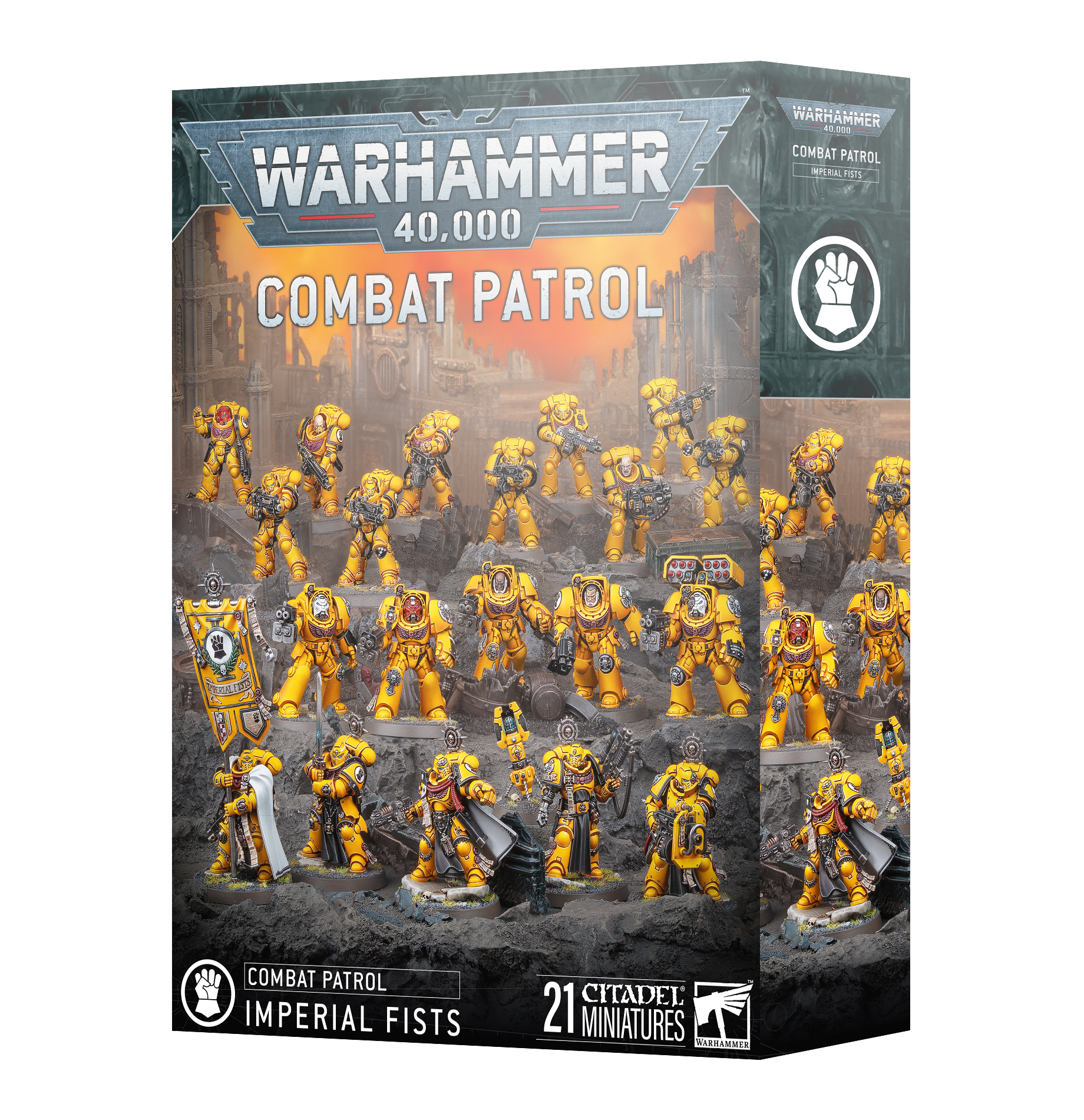 imperial fists combat patrol front of box
