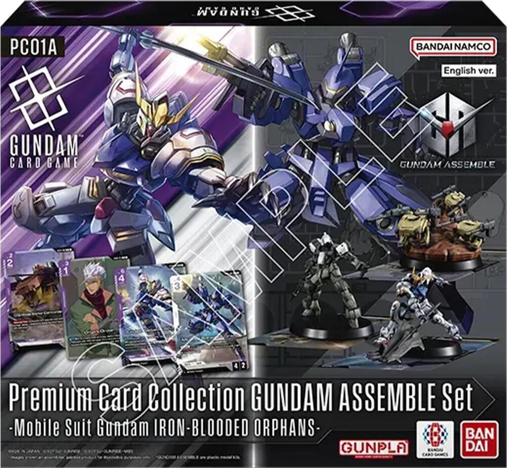 iron blooded orphans gundam assemble set front of box
