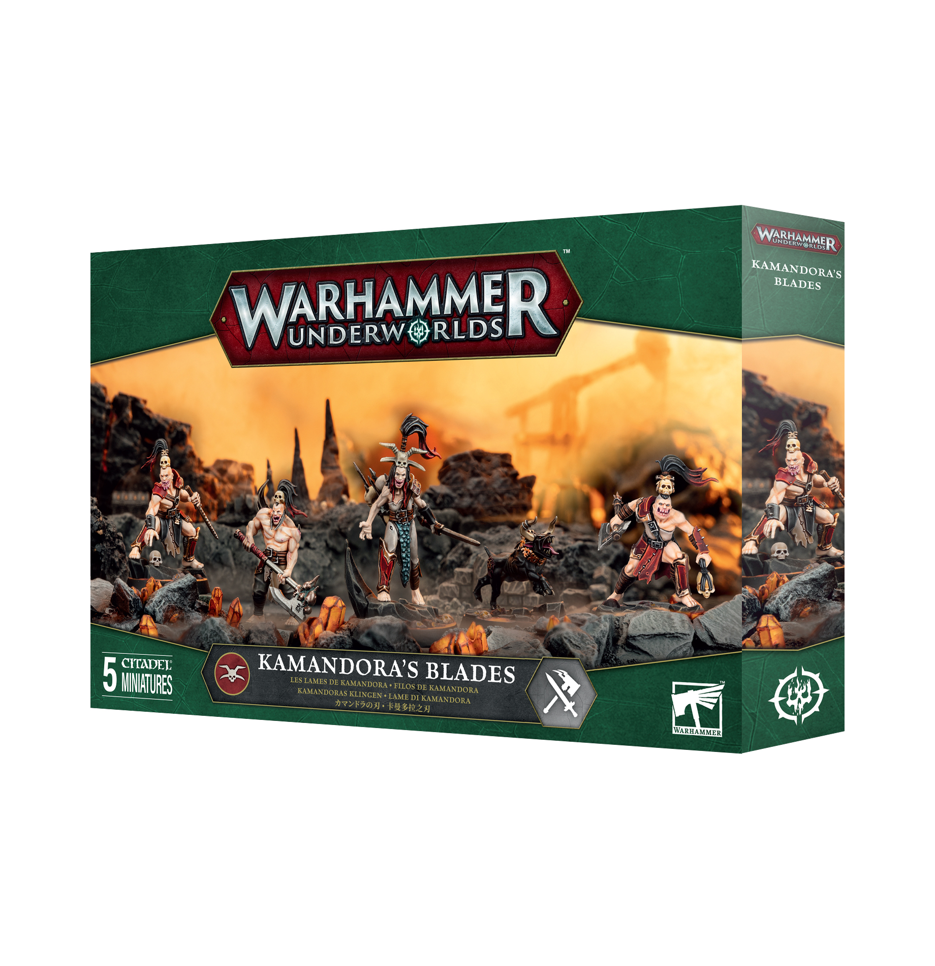kamandora's blades front of box