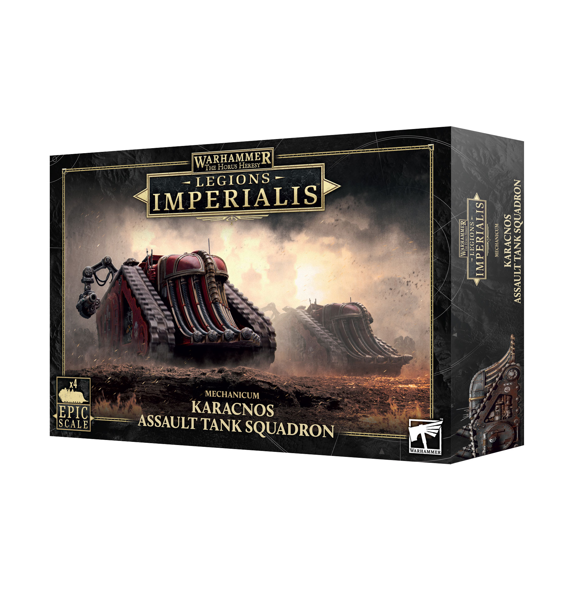 karacnos assault tanks front of box