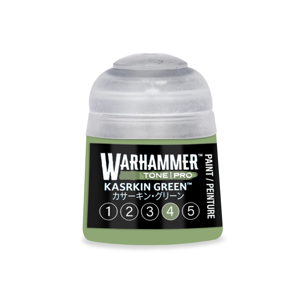 pot of pastel green paint